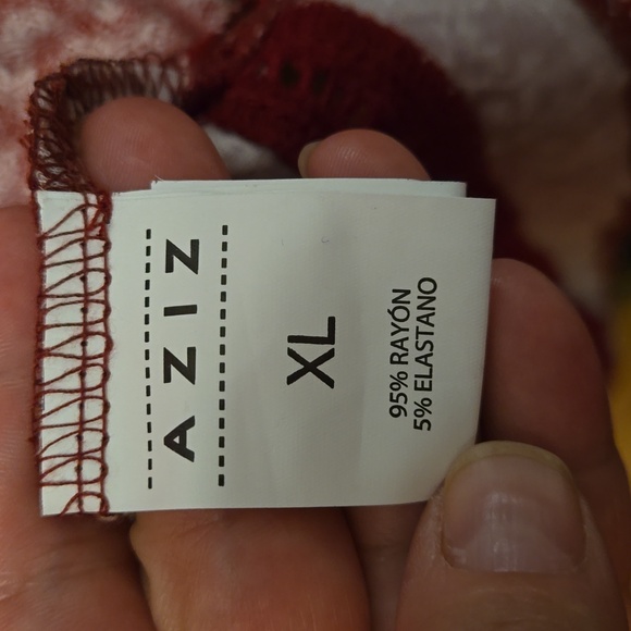 Boho inspired midi dress with tassles. Women's XL. - Picture 6 of 8